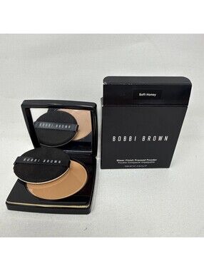 Bobbi Brown Sheer Finish Pressed Powder - Soft Honey - Full Size NIB CJ1